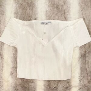 Zara V-Neck Crop Top